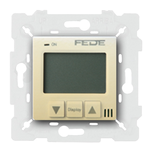  Терморегулятор для теплого пола с внешним датчиком Fede Vintage Corinto Бежевый (в сборе)